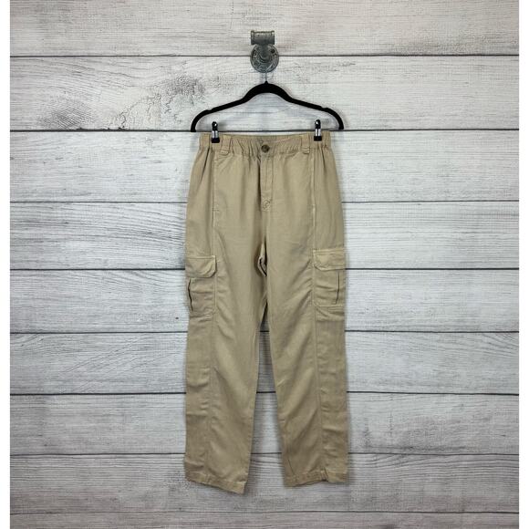 Faherty Women's Khaki Arlie Day Lightweight Cargo Pants Size Small - Picture 1 of 10